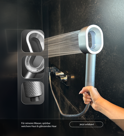 THELUXO Duschkopf mit Aktivkohlefilter